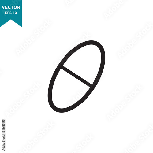 capsule vector icon in trendy flat style. medicine icon