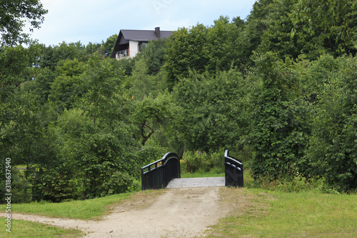 Landscape in Jurbarca City Park. photo