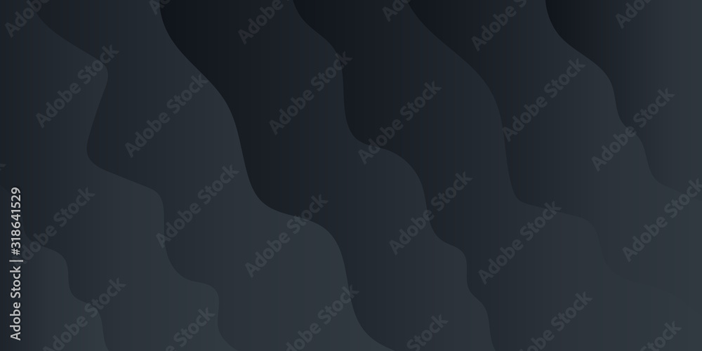 Abstract background black gradient for presentation design. Modern vector Illustration with wave effect. Suit for business, corporate, institution, conference, party, festive, seminar, and talks.