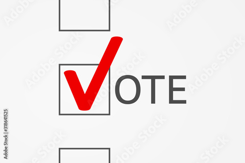 Concept of choice made during voting, election, polling and referendum