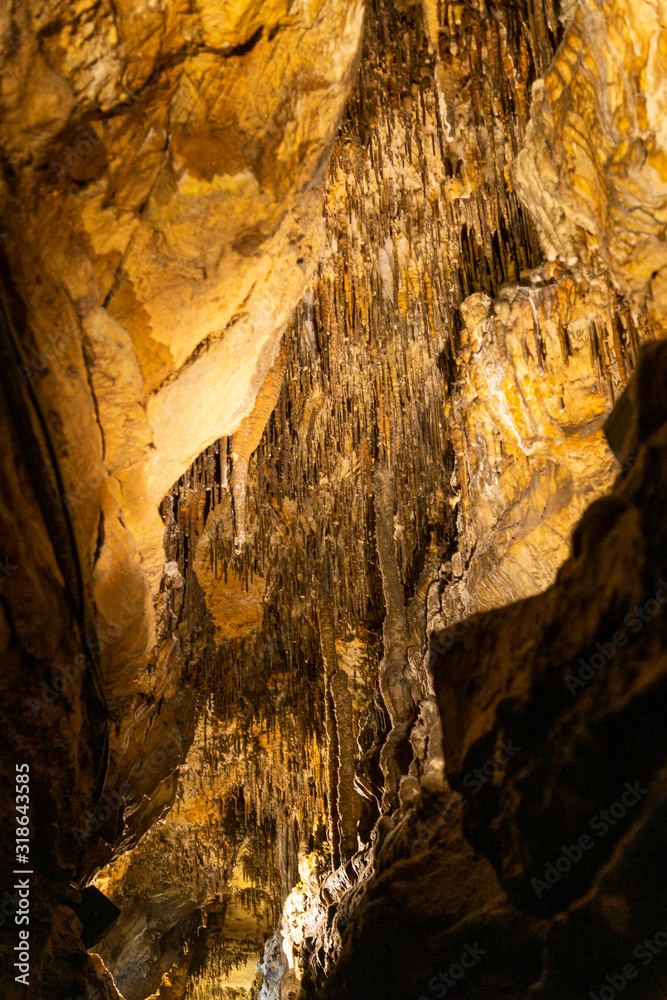 Abstract stone cave background