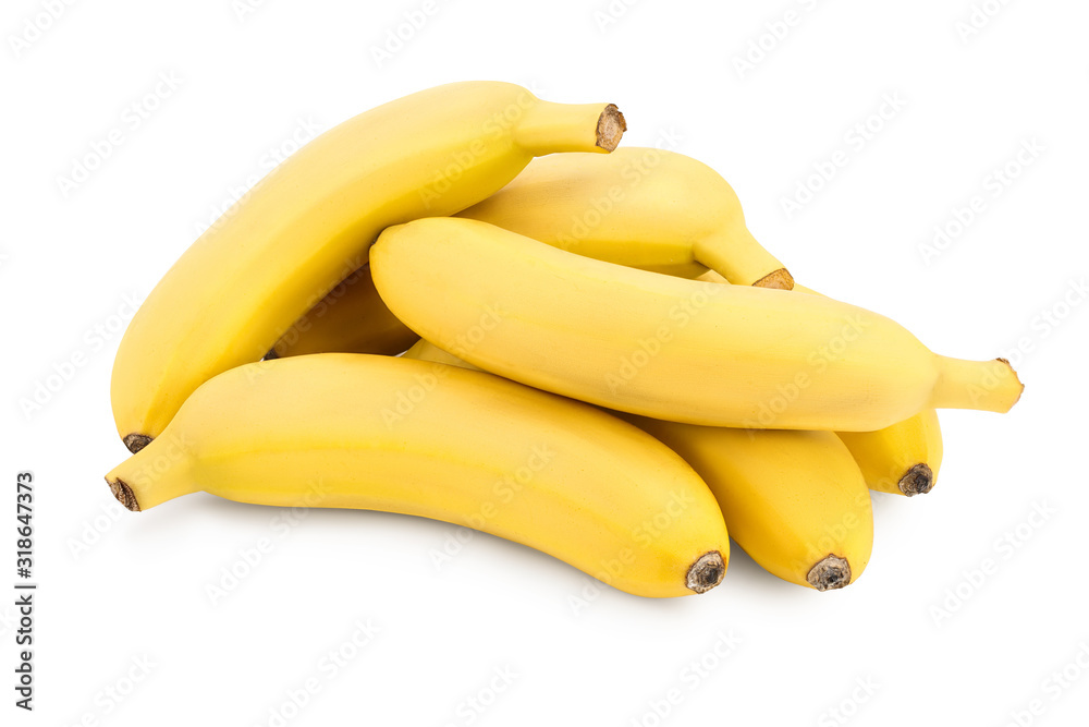 baby banana isolated on white background with clipping path and full depth of field baby banana isolated on white background with clipping path and full depth of field
