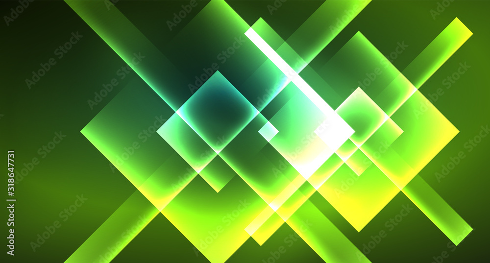 Neon geometric abstract background in hipster style on light background. Space retro design. Color geometric pattern. Square shape abstract background. Neon geometric abstract background in hipster style on light background. Space retro design. Color geometric pattern. Square shape abstract background.