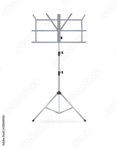 Grey musician stand. vector illustration