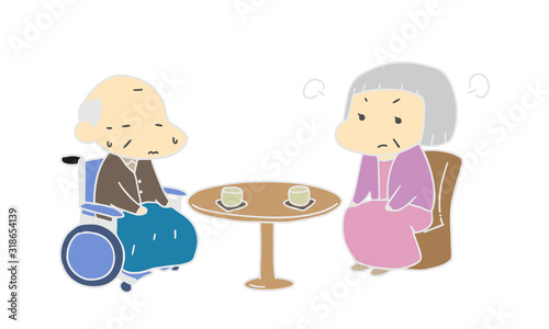 介護　老人　夫婦喧嘩