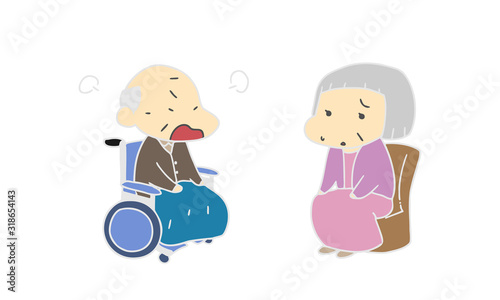 介護　老人　夫婦喧嘩