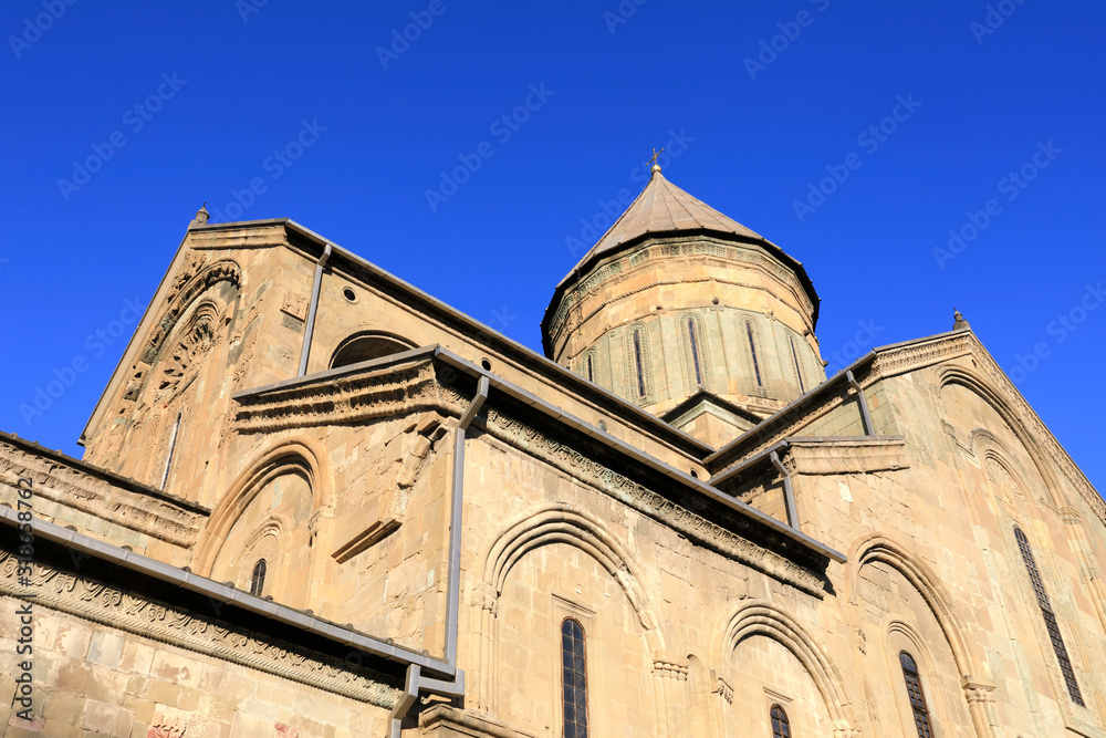 View of Cathedral Church in Mtskheta