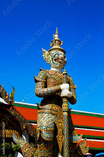 Statue at the grand palace in bangkok, Thailand