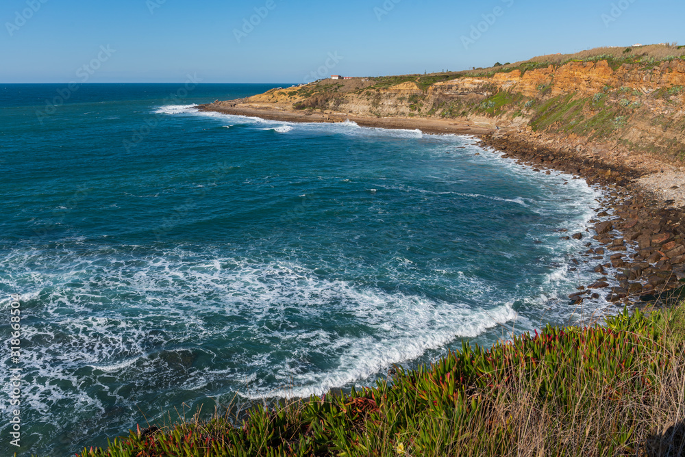 Coxos beach in Ericeira Portugal