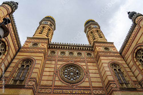 Photography Great Synagogue in Budapest, Hungary.