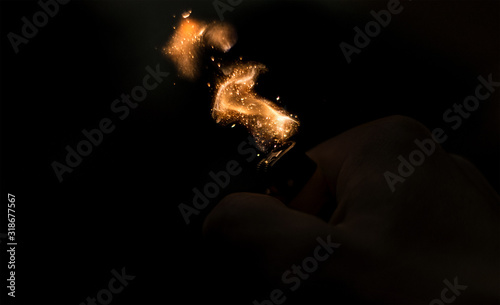 lighter sparks