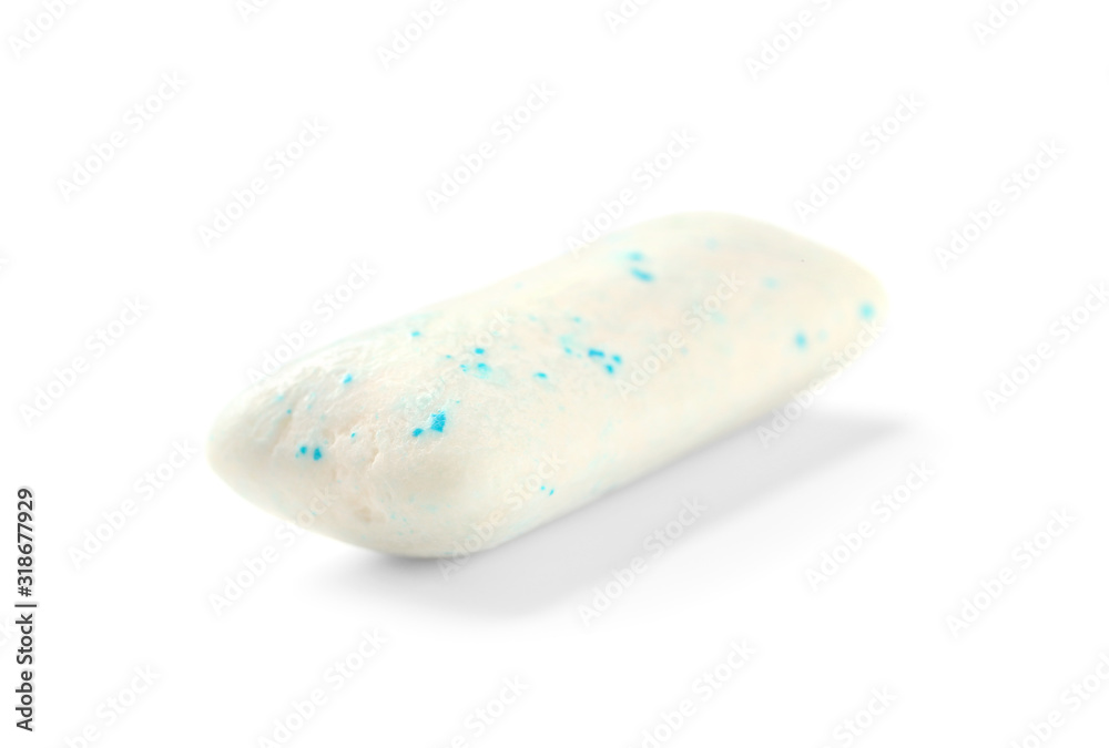 Chewing gum on white background
