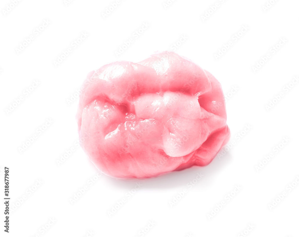 Chewing gum on white background