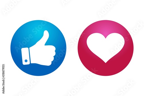 high quality 3d vector round blue red cartoon bubble emoticons for social media Facebook Instagram Whatsapp chat comment reactions, icon template like love heart emoji character message
