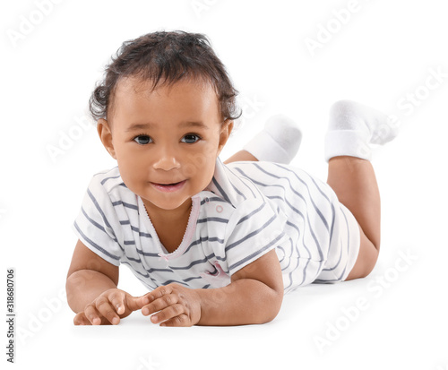 Cute African-American baby ...