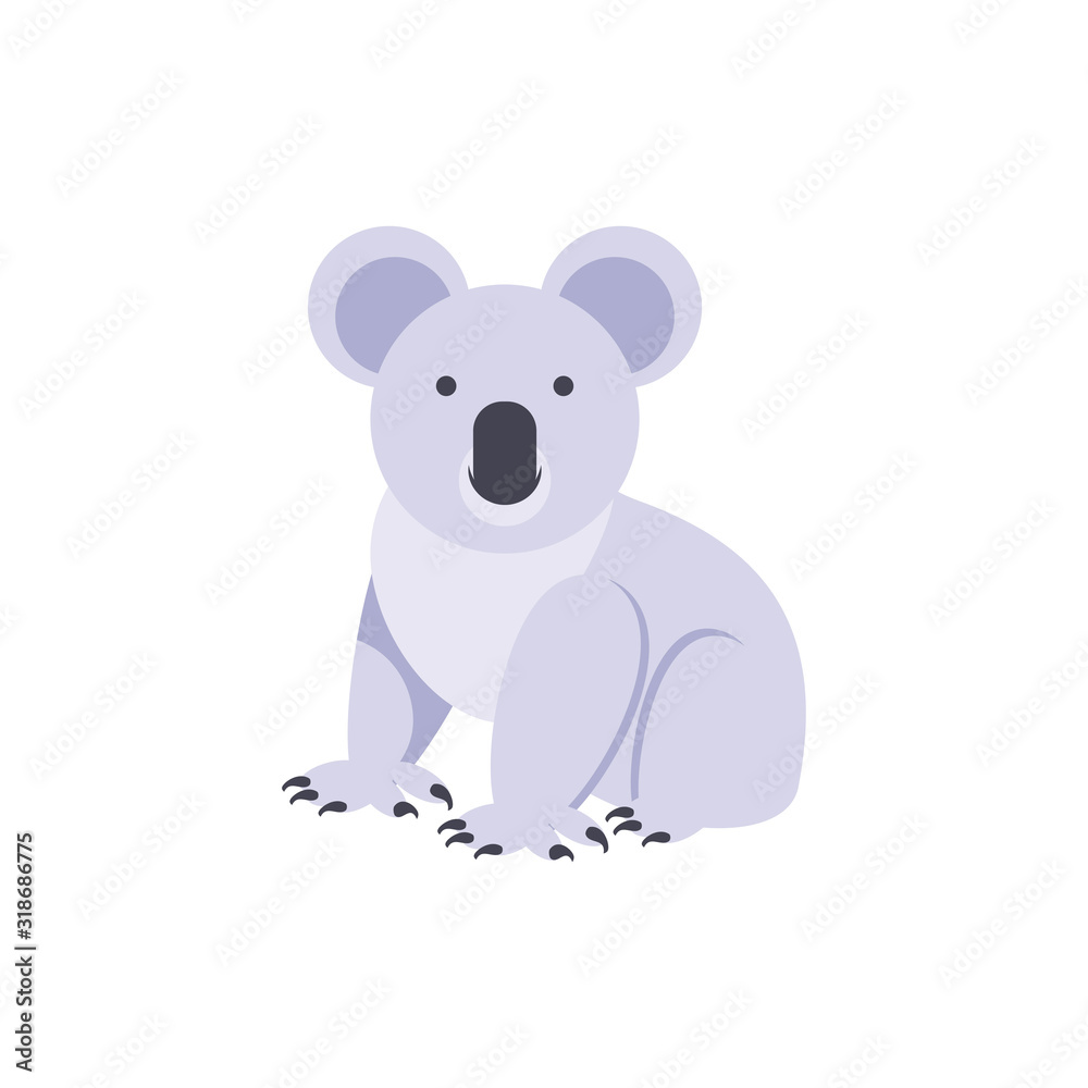 Fototapeta premium Cute australian koala vector design