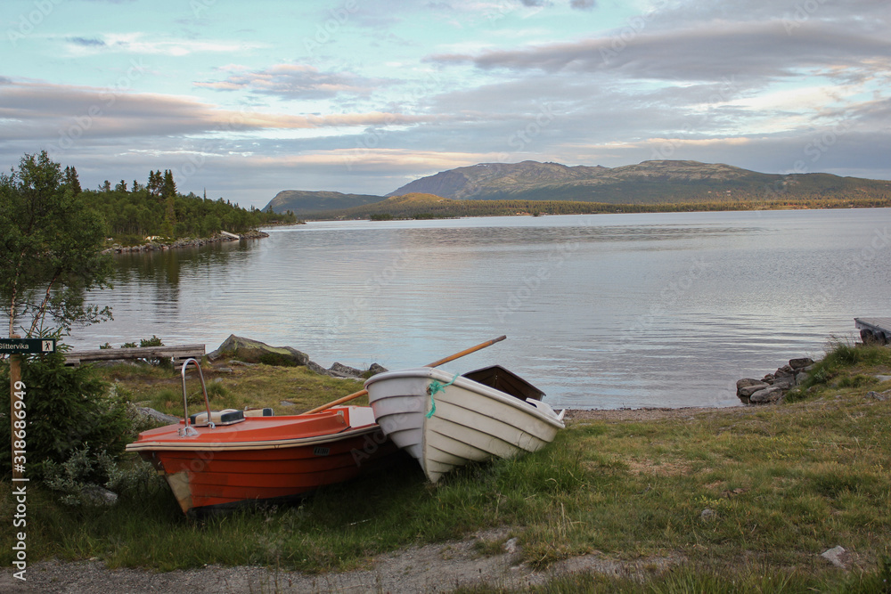 boat on the lake