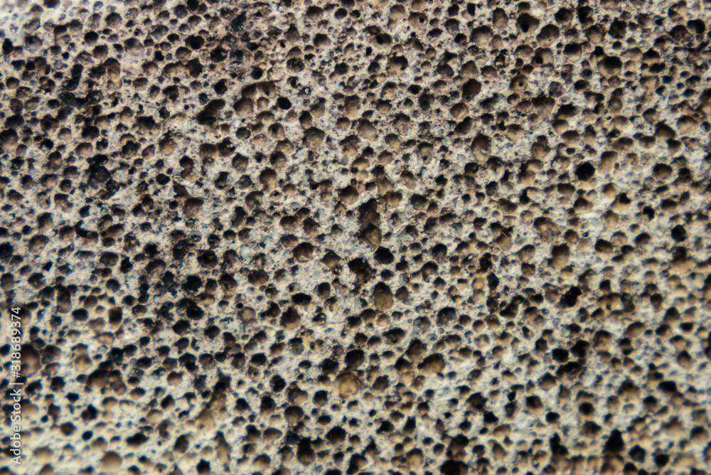 Fototapeta premium Pumice stone is a natural grey porous stone.