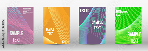 Geometric template with lines 