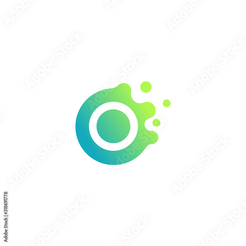 logo with the initials "O" with a unique and modern shape