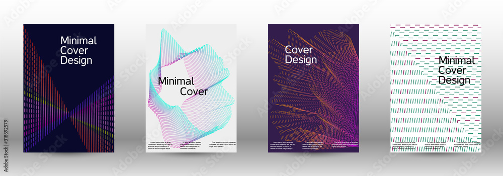 Cover design template set 