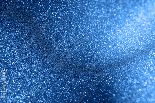 Blue background blur sparkling abstract background festive concept