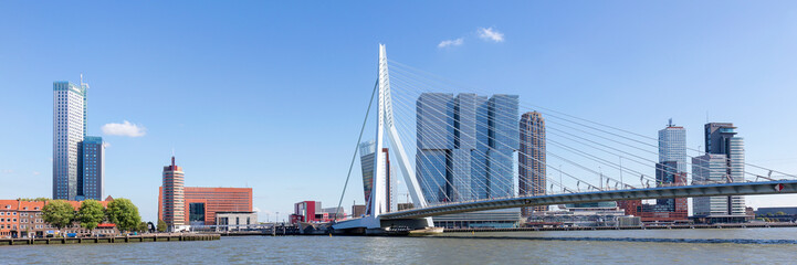 Fototapete Rotterdam Erasmusbrücke und Kop van Zuid Rotterdam  © Davide