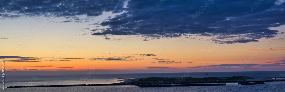 Heligoland - island dune - sunrise