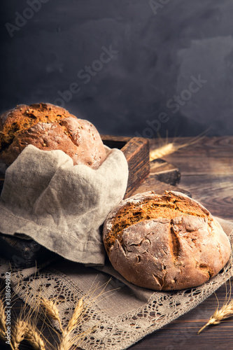Photo Homemade rustic bread