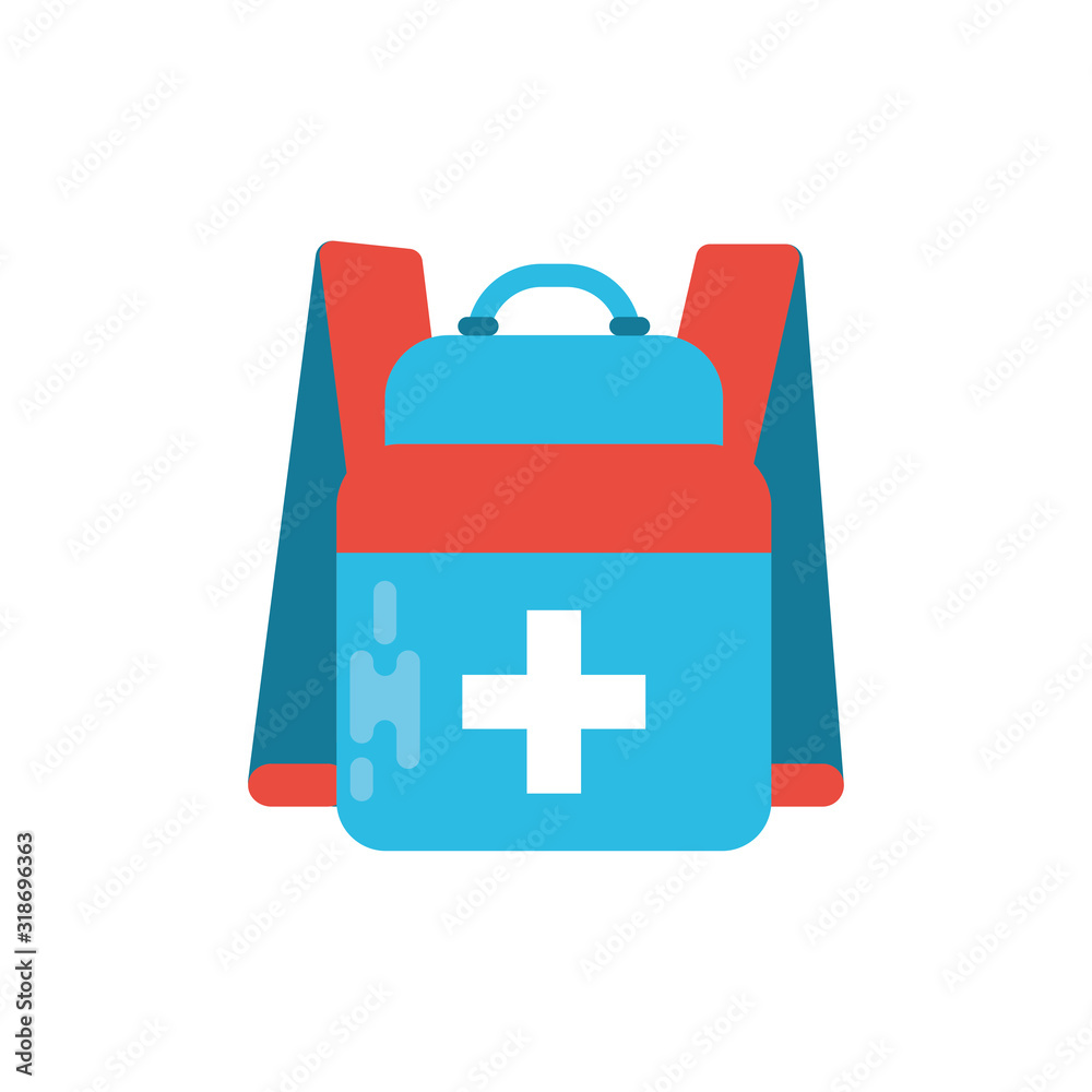 Obraz premium Isolated bag of medical care concept vector design
