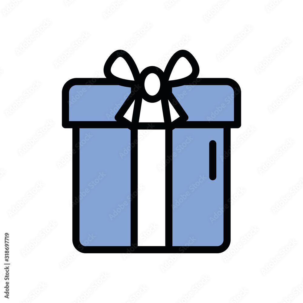 gift box present isolated icon