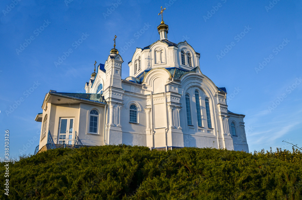 Church of the Mgar Spaso-Preobrezhanskiy (Savior-Transfiguration) Monastery. Ukraine. 