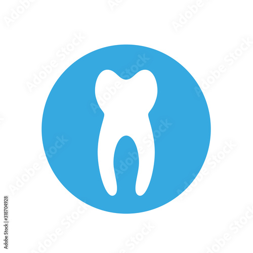 Vector isolated illustration of tooth