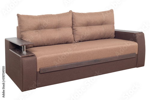 Brown Modern Sofa furniture isolated on white background