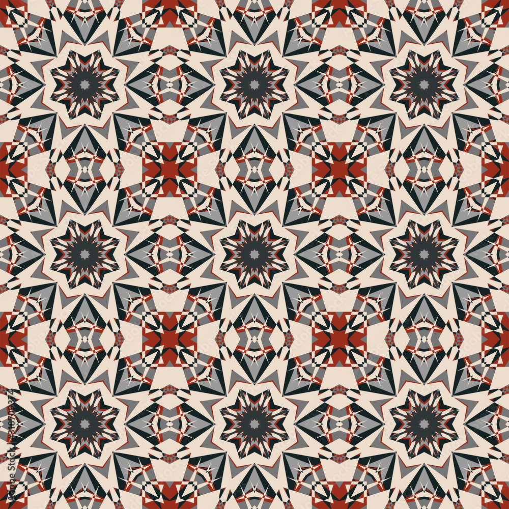 Create seamless custom abstract pattern designs for fabrics and