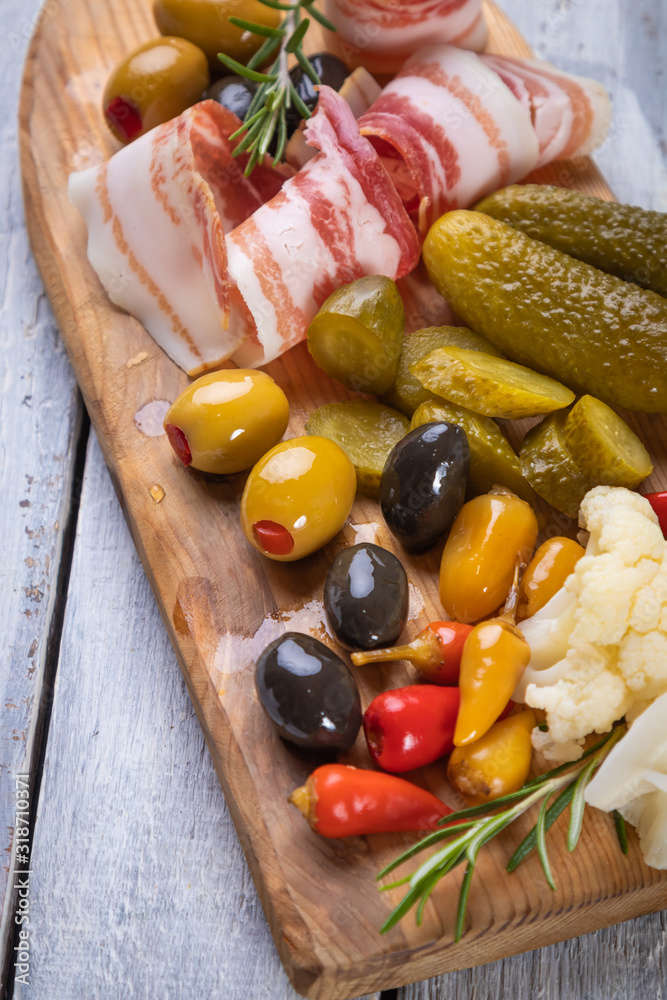 Pickles and cured meats Pickles and cured meats
