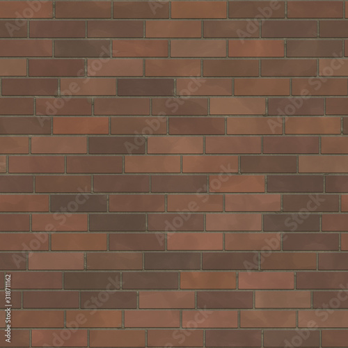clean seamless tiled clinker brick wall texture