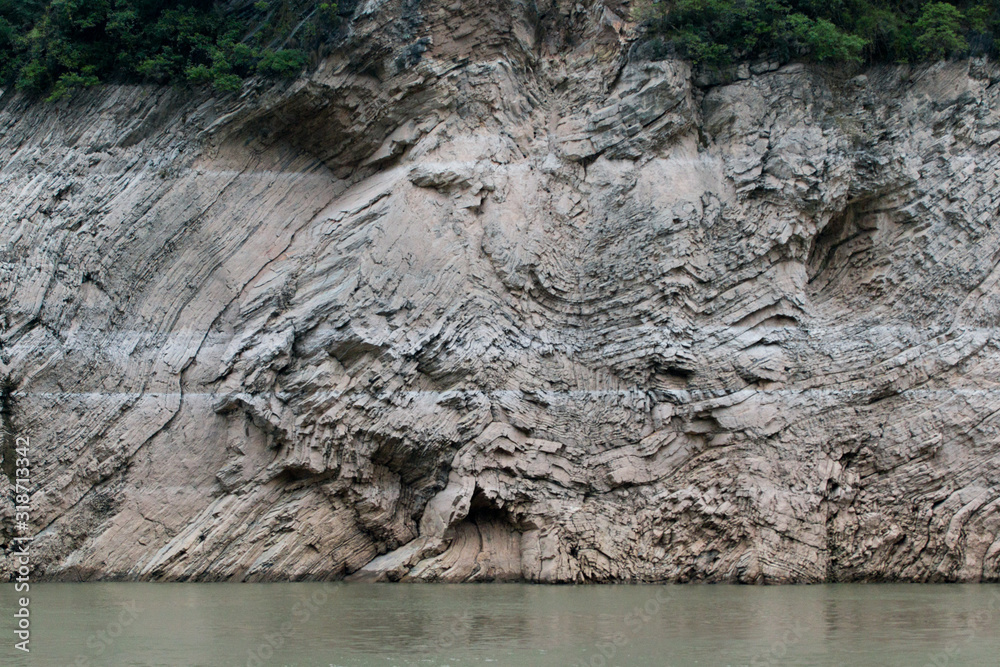 China Yangtze Fluss zum 3-Schluchten Staudamm