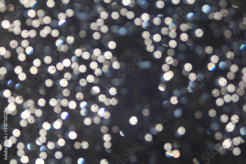 Yellow blurred bokeh background illustration