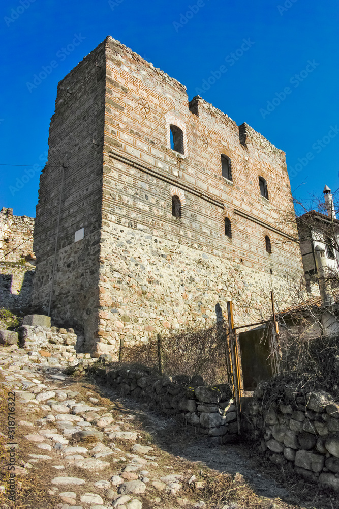 Ruins of Medieval fortress at town of Melnik, Bulgaria