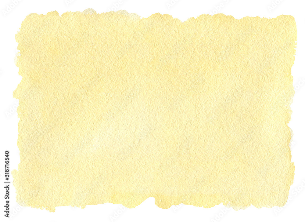 Yellow watercolor background, paint texture. Hand drawn abstract template with blots for wallpaper, banner, greeting card. Bright stains for holiday, party Yellow watercolor background, paint texture. Hand drawn abstract template with blots for wallpaper, banner, greeting card. Bright stains for holiday, party
