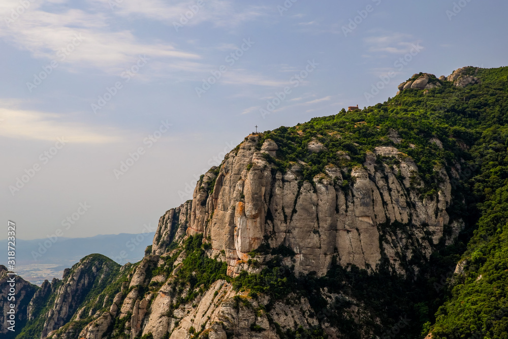 Views from Montserrat across the valley below