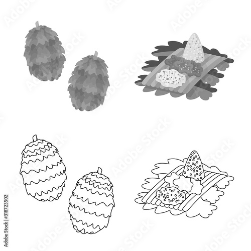 Isolated object of and travel symbol. Collection of and traditional stock symbol for web.