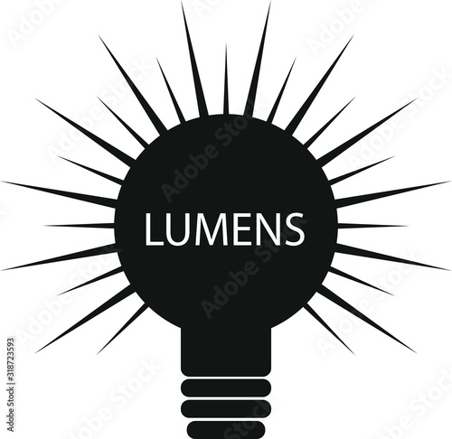 lumen icon, vector illustration.