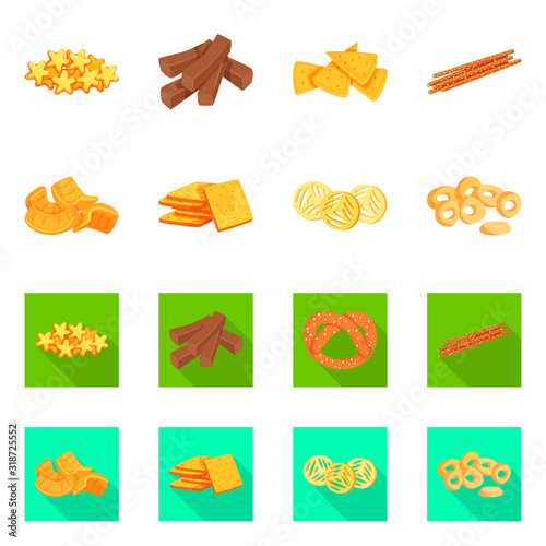 Vector design of Oktoberfest and bar icon. Set of Oktoberfest and cooking stock vector illustration.