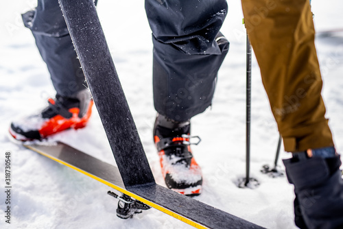 Ski Touring - equipment in the cold