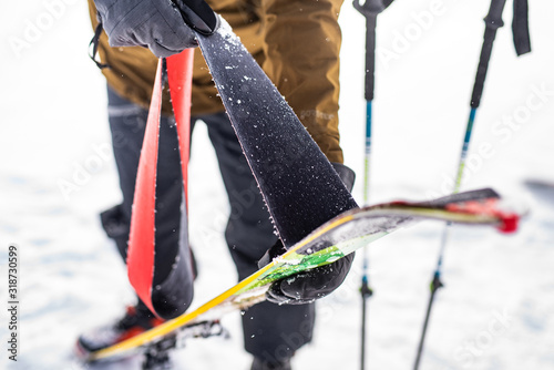 Ski-touring - freeride skiing photo