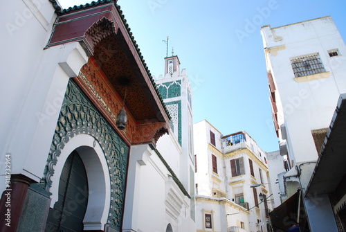 Mosque with Green Tile in Tangier, Morocco