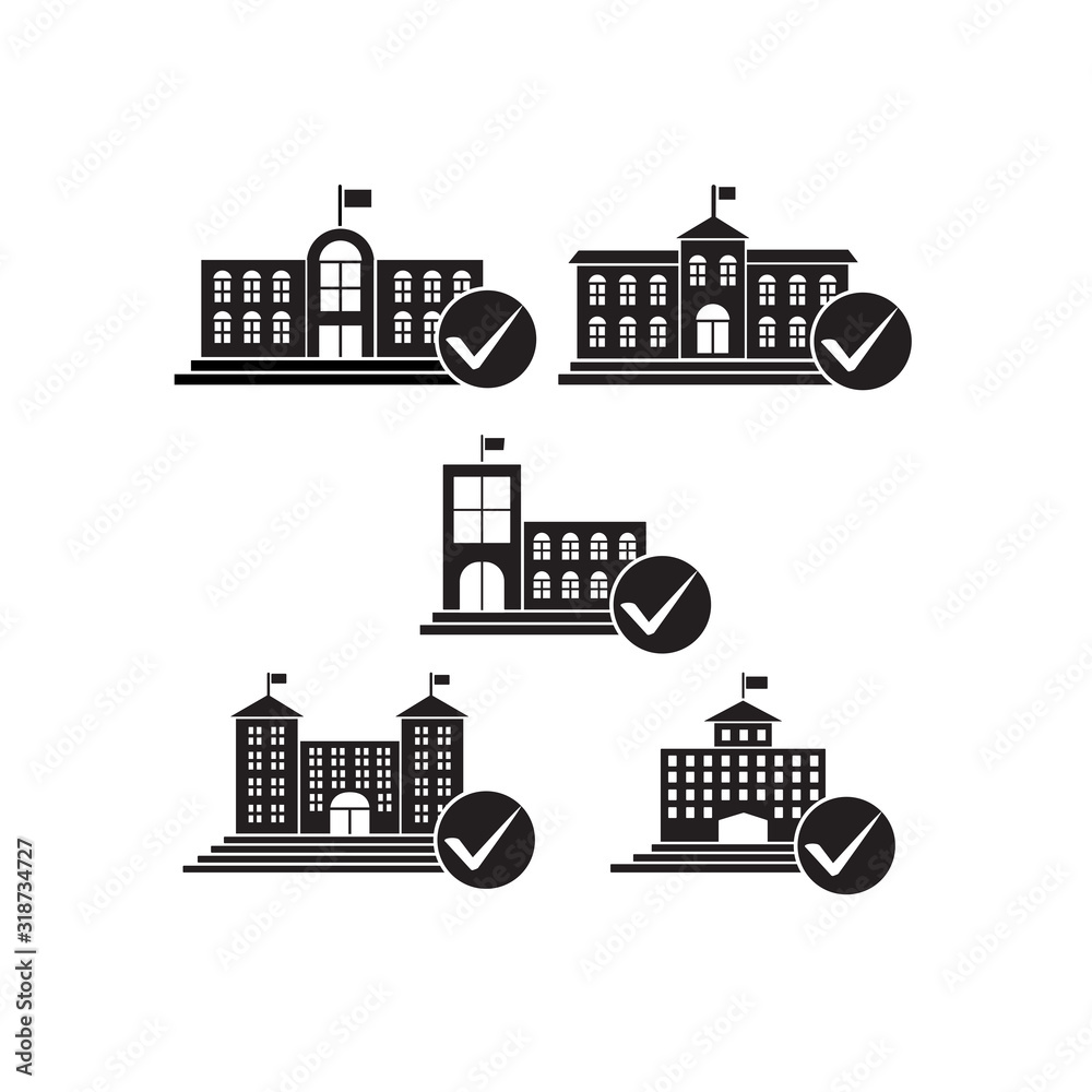 Fototapeta premium University building icon