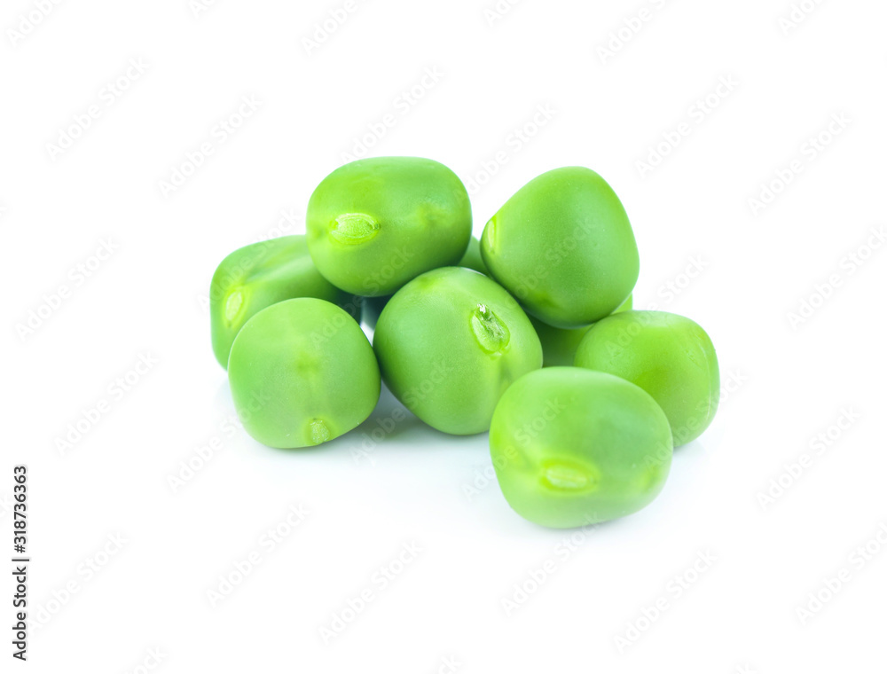 Peas isolated on white background Peas isolated on white background
